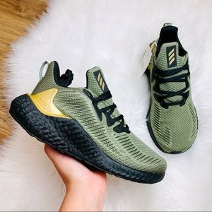 Adidas Alphaboost Legacy Green Gold Black